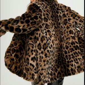 Beautiful Leopard Faux Fur Coat